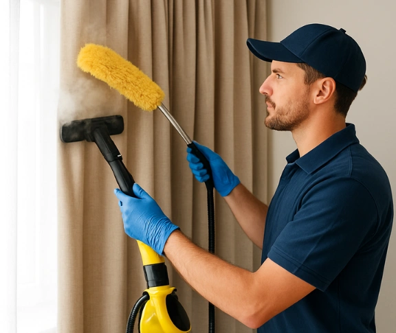 Trusted blind cleaning technician Matty Curtain Cleaning berrinba QLD